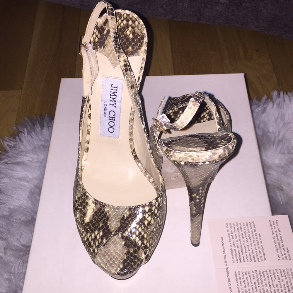 Euc Jimmy Choo Python Pumps - image 1